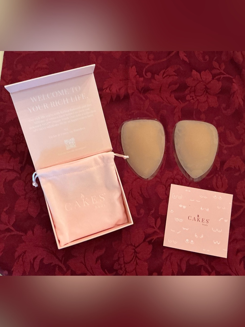 Cakes Body Silicone Adhesive Bra Inserts - Nude